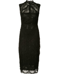 Nicole Miller Lace Fitted Dress