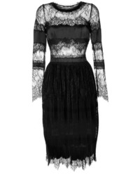 Ermanno Scervino Lace Plated Sheer Dress