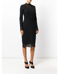 Ermanno Scervino Lace Trim Fitted Dress