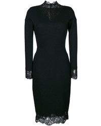 Ermanno Scervino Lace Trim Fitted Dress