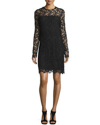 Elie Tahari Priscilla Long Sleeve Lace Cocktail Dress