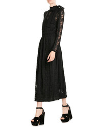 RED Valentino Red Valentino Lace Dress With Bow At Neck