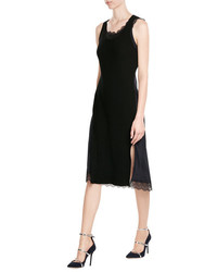 3.1 Phillip Lim Ribbed Wool Blend Dress With Lace