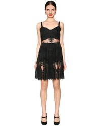 Dolce & Gabbana Sheer Lace Mini Dress
