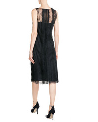 Nina Ricci Slip Dress With Lace Overlay
