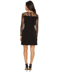 Tahari by Arthur S. Levine Tahari By Asl Petite Petite Faux Wrap Dress With Lace Sleeves Dress