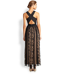 ABS by Allen Schwartz Abs Lace Combo Gown