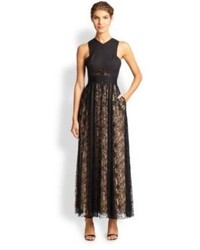 ABS by Allen Schwartz Abs Lace Combo Gown