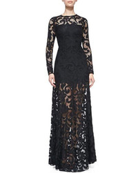 Choies Black Lace Long Sleeves Maxi Dress Chioes Limited