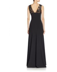 Black Halo Cecilia Sleeveless Solid Gown