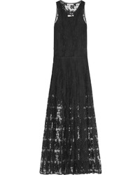 Chloé Cotton Blend Lace Gown Black