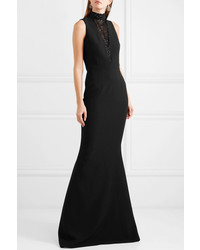 Safiyaa Embellished Cady And Tulle Gown