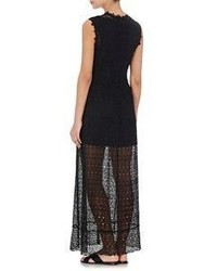 Robert Rodriguez Embroidered Lace Maxi Dress
