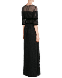 Alberta Ferretti Floor Length Dress With Lace