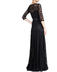 Rickie Freeman For Teri Jon Floral Lace Gown