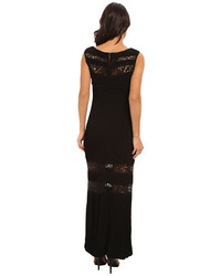 Calvin Klein Gown With Lace Cut Out Skirt