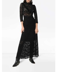 By Timo High Neck Lace Maxi Dress