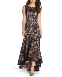 Eliza J Highlow Lace Gown