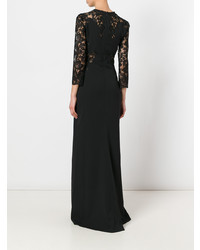 Ermanno Scervino Lace Sleeve Maxi Dress