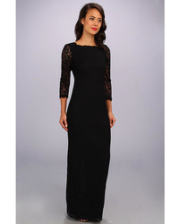 Adrianna Papell Long Sleeve Lace Gown 218 6pm Lookastic