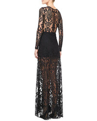 Alexis Marisol Sheer Lace Gown