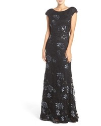 Vera Wang Sequin Lace Gown