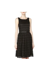 Alexia Admor Ruffled Lace Fit And Flare Dress Black