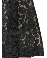 Alice + Olivia Amie Floral Lace Skirt Stretch Dress