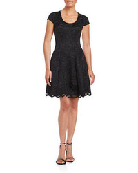 Belle Badgley Mischka Lace Fit And Flare Dress