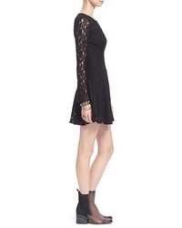 Free People Corded Lace Fit Flare Dress
