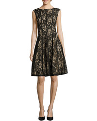 Danny Nicole Sleeveless Lace Fit And Flare Dress