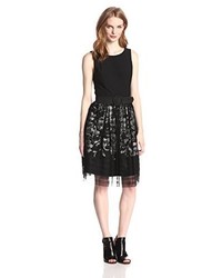 Eliza J Fit And Flare Lace Dress