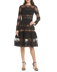 BRONX AND BANCO Flaco Lace Fit Flare Dress
