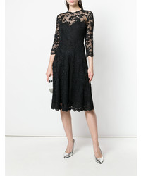 Olvi´S Flared Lace Embroidered Dress