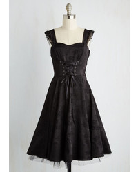 Hessar Trading Co Ltd Moxie Turvy Dress In Noir