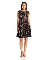Julian Taylor Lace Fit And Flare Dress