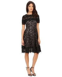 Adrianna Papell Lace Finished Fit And Flare