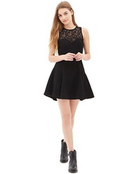 Forever 21 Lace Fit And Flare Dress