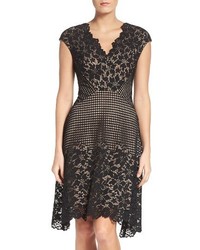 Maggy London Lace Fit Flare Dress