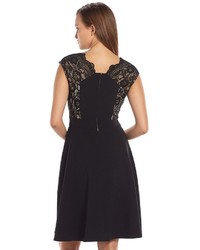 Suite 7 Scalloped Lace Fit Flare Dress