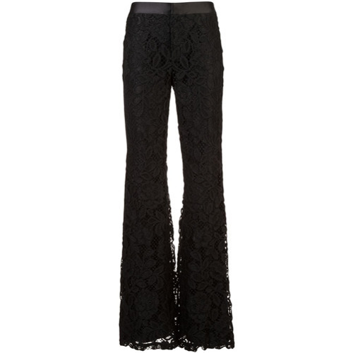 Alexis Nimma Lace Flared Trousers, $964 | farfetch.com | Lookastic