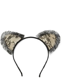 Maison Michel Heidi Lace Cat Ears Headband
