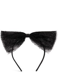 Maison Michel Kitty Lace Bow Headband