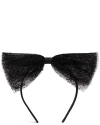 Maison Michel Kitty Lace Bow Headband