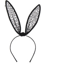 Maison Michel Lace Bow Rabbit Ears
