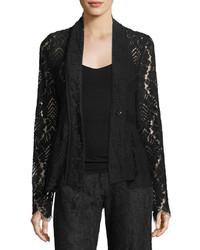 Nanette Lepore Genevieve One Button Lace Jacket