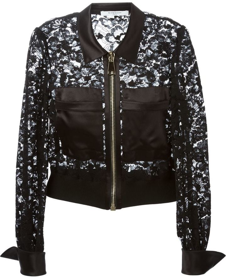 Givenchy Cropped Floral Lace Jacket, $3,918 | farfetch.com | Lookastic