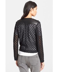 The Kooples Lace Leather Jacket