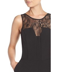 Adelyn Rae Adelyn R Lace Crepe Jumpsuit