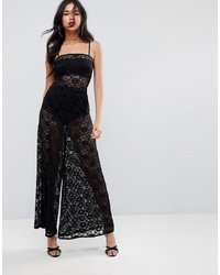 ASOS DESIGN Asos Jumpsuit In Lace With Wide Leg